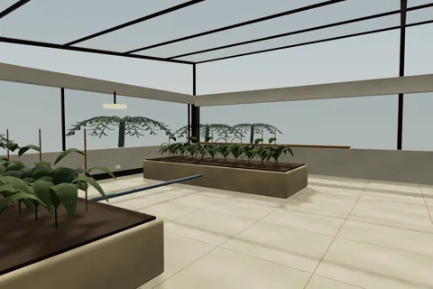 View inside Greenhouse