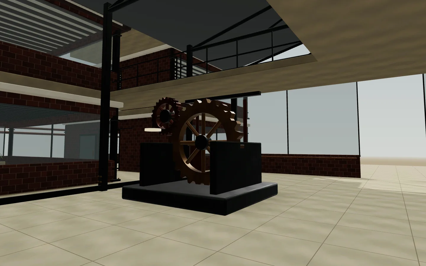 Brasshaven Works — Between machinery, brickwork, and iron bridges.