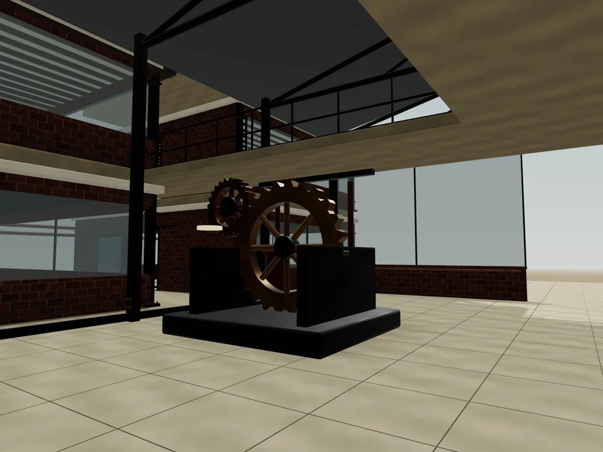 Interior utama Brasshaven Works