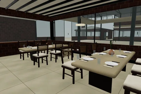 View inside Café