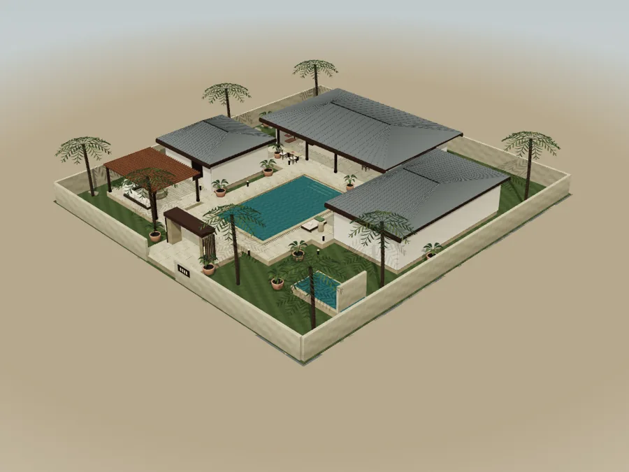 Pandangan eksterior Villa Seraya