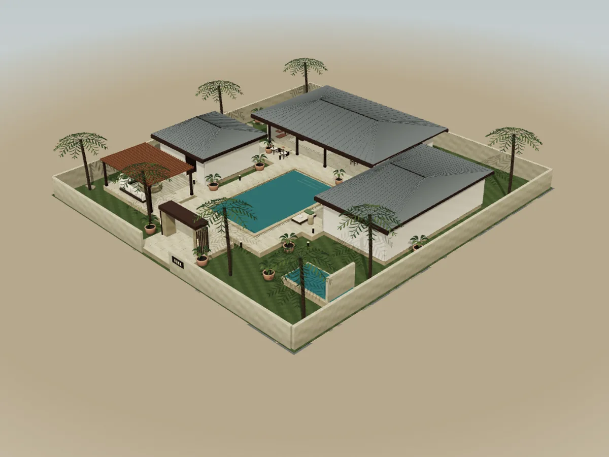 Overall arrangement of Villa Seraya